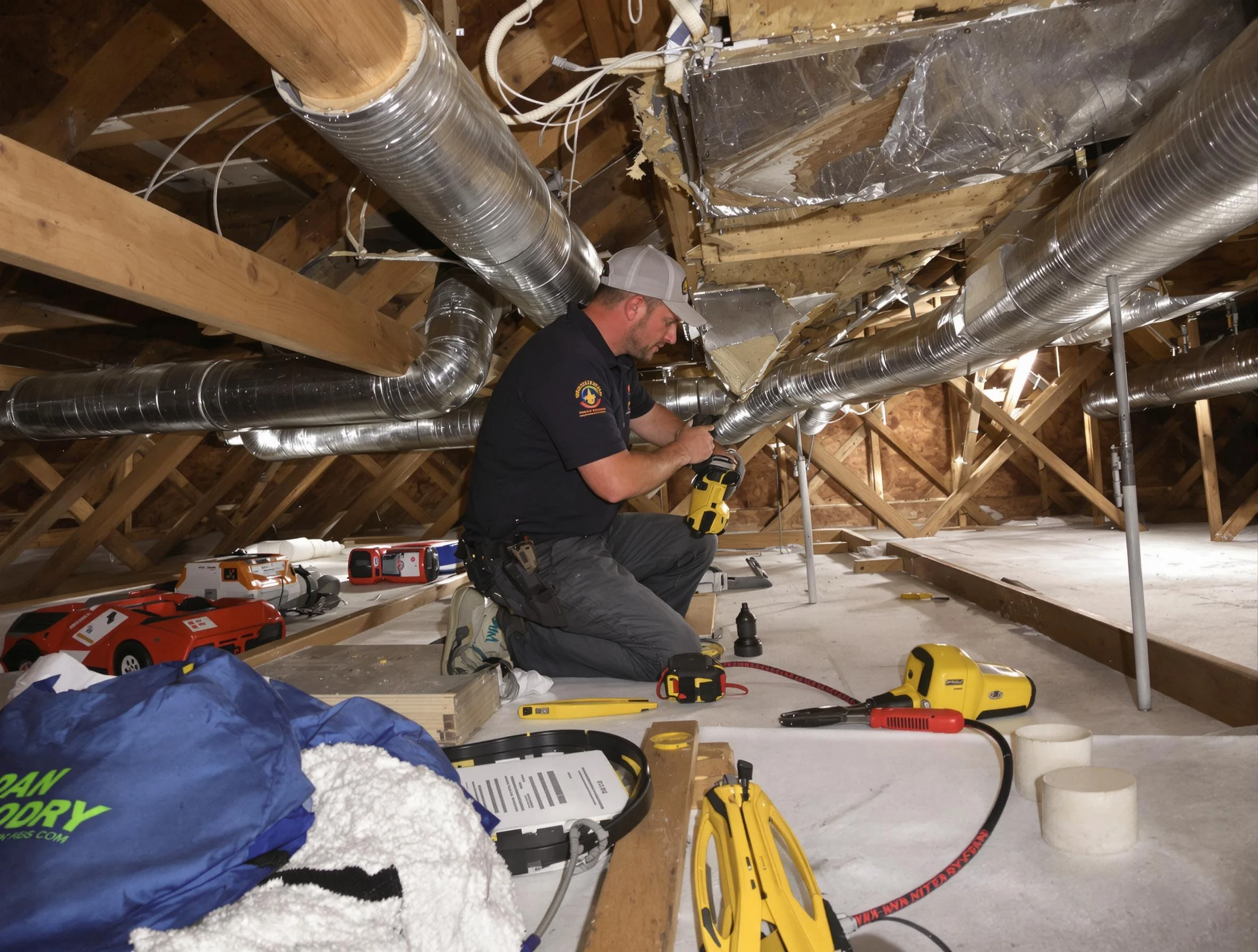 Professional air duct repair by Green Hill Air Duct Cleaning in Green Hill