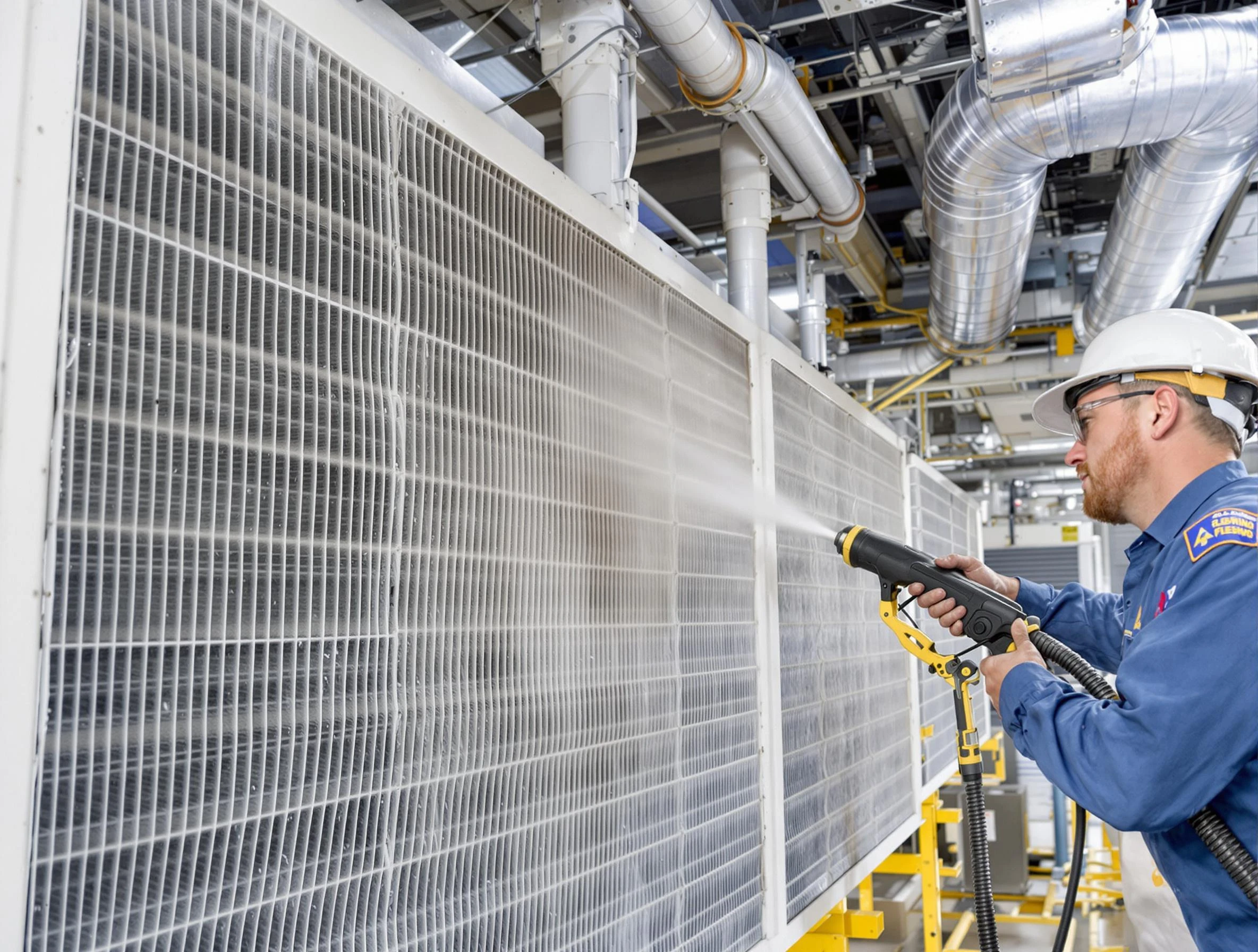 Professional commercial coil cleaning by Green Hill Air Duct Cleaning in Green Hill